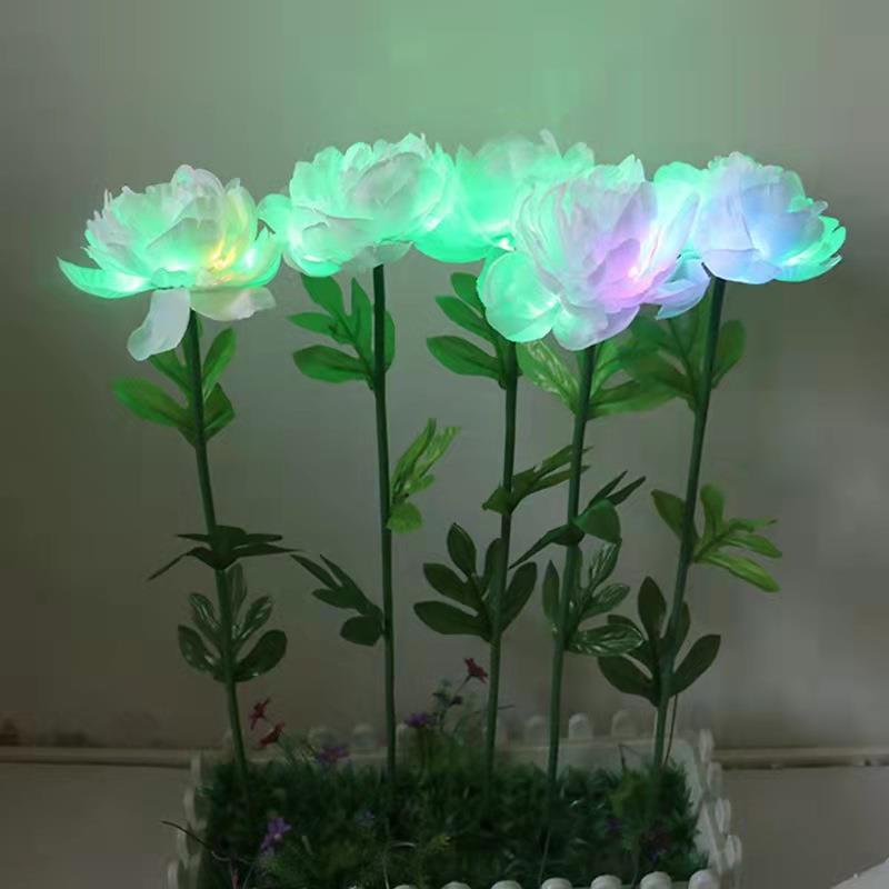 牡丹花插地灯户外防水花海景观花灯广场公园节日草地光景观亮化灯