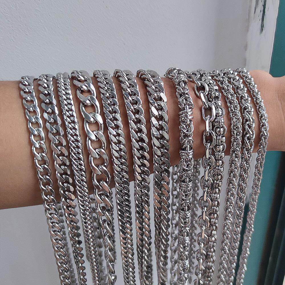 钛钢男士夸张朋克项链男款潮欧美粗链条素链锁骨链女不锈钢颈定制