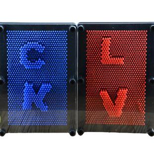 长方形塑料三维针画手印 手模克隆手掌模型针雕DIY百变针装饰摆件