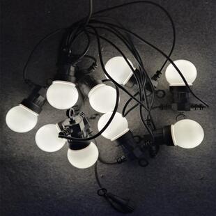 led圆球彩灯闪灯氛围感灯串影楼婚庆小灯泡房间圣诞装饰灯串定制