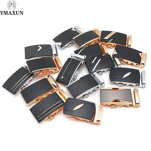 皮带男女士合金自动扣头配件卡子尾夹字母平面商务扣裤腰带 3.5cm