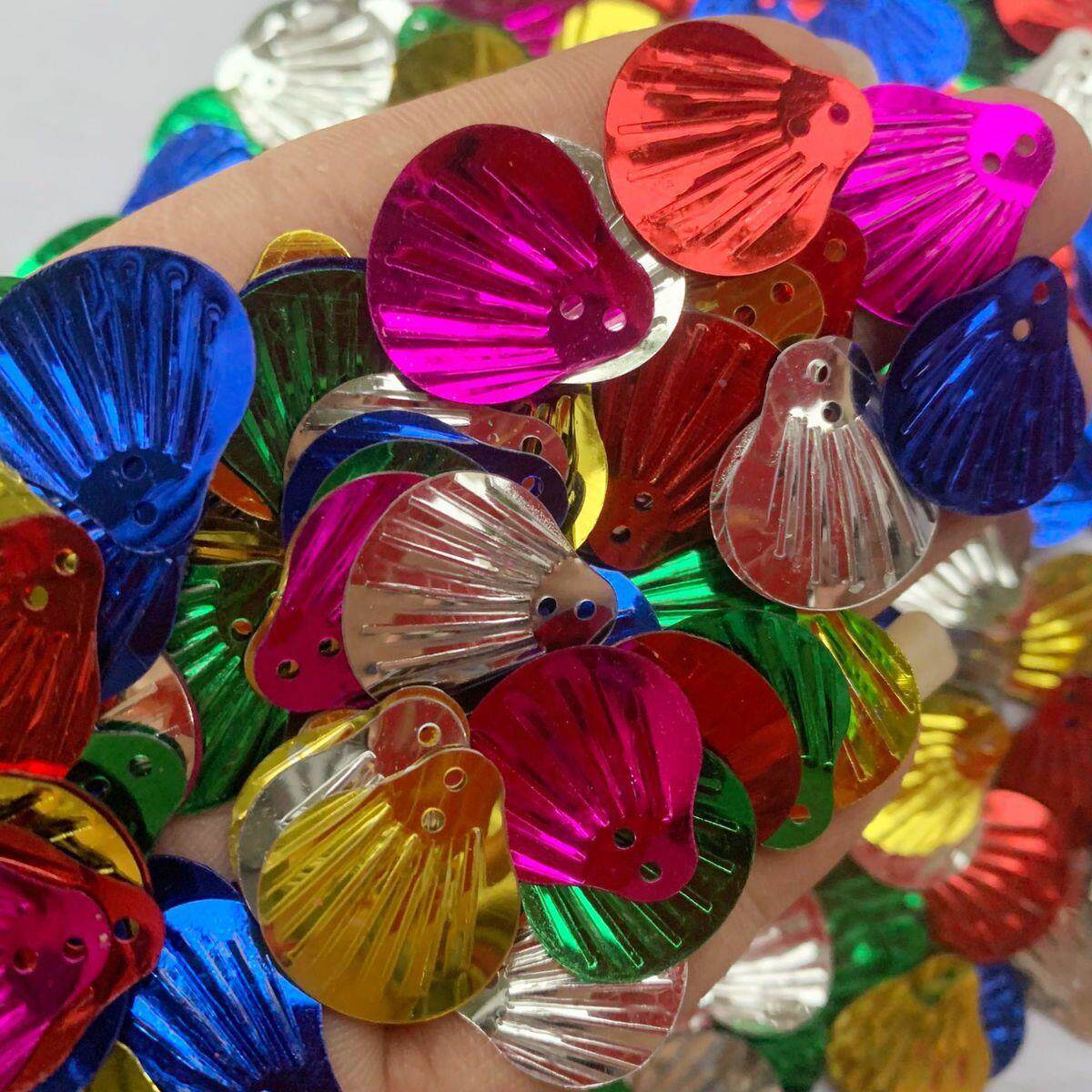 18*20mm贝壳亮片 diy手工珠片彩色片 服装辅料表演服闪片配件定制