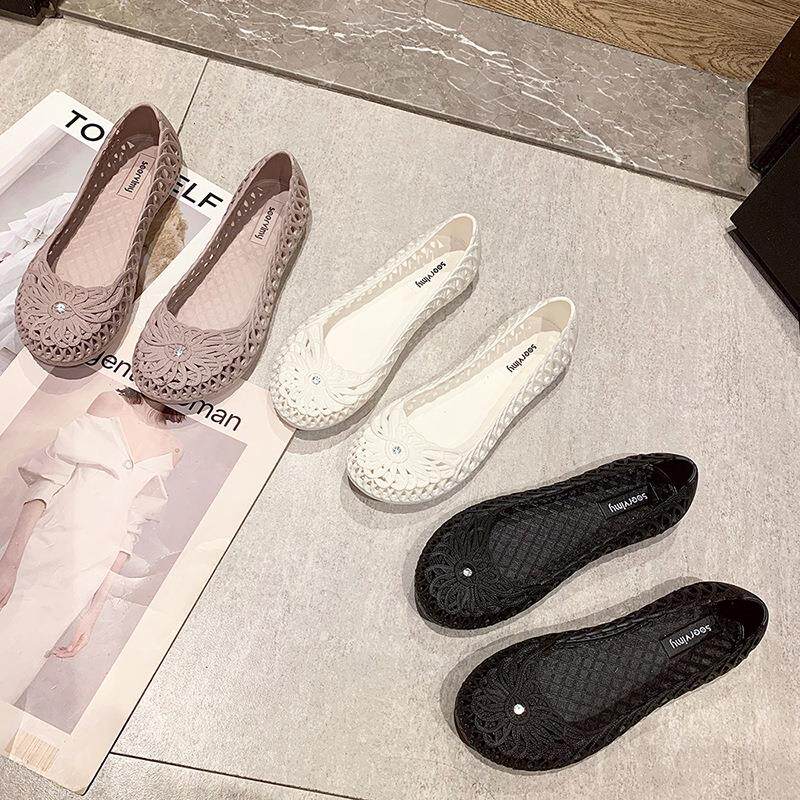 2026夏季凉鞋女平底镂空塑料防滑洞洞鞋妈妈护士软底舒适孕妇定制