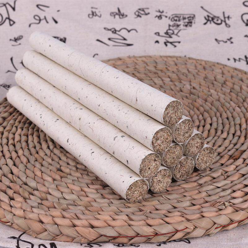 艾相随石臼艾叶纸艾条1.8cm三年陈艾绒微烟灸艾柱石磨蕲艾艾定制