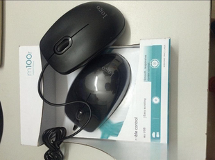 USB光电鼠标 笔记本鼠标 M100R有线鼠标 商务办公家用台式