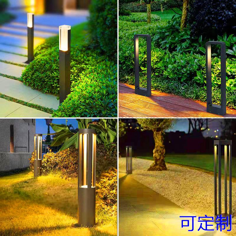 户外草坪灯别墅家用路灯防水花园现代简约led地插草地庭院地灯定