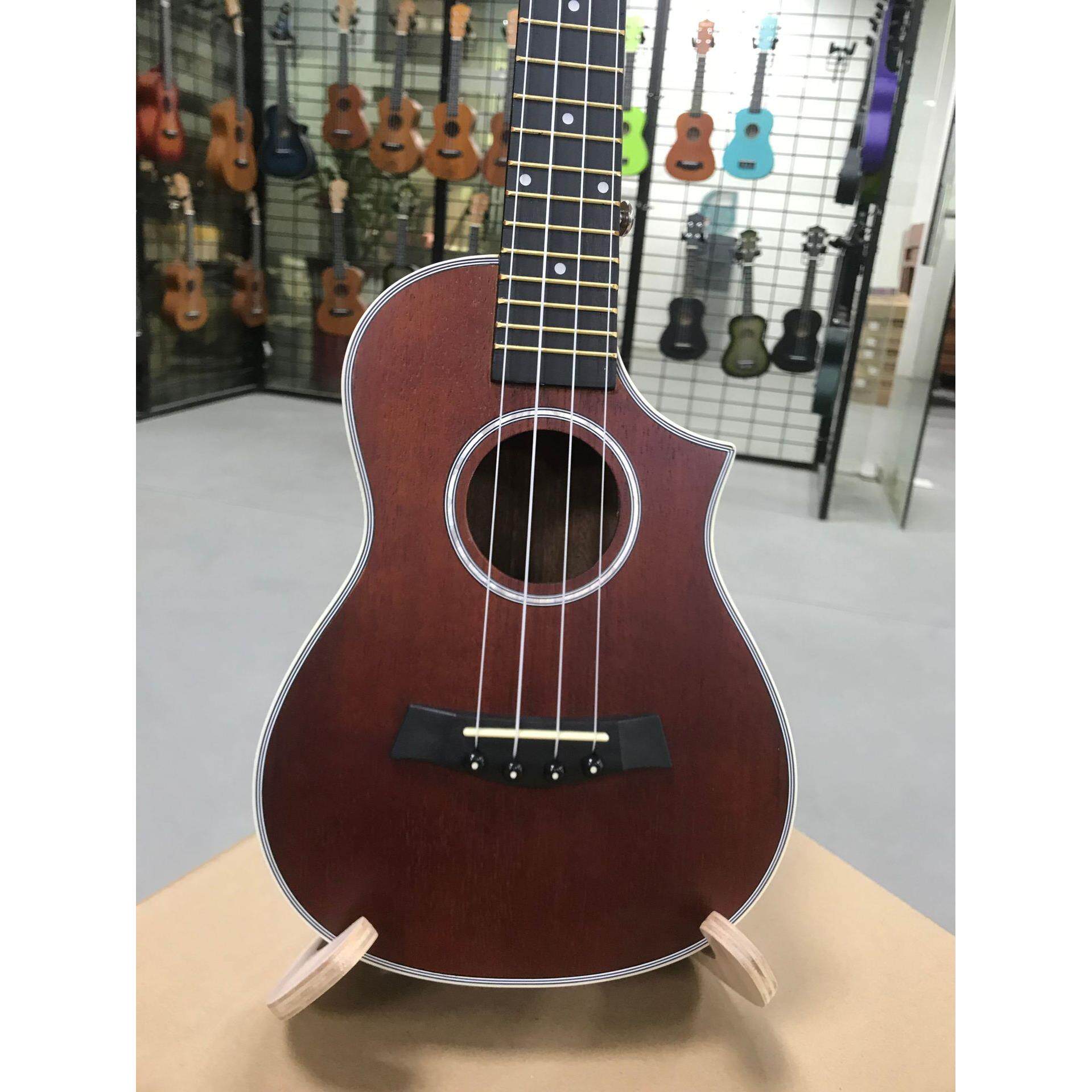 23寸全桃花芯尤克里里ukulele新款电吉他琴头小四线乌克丽丽定制