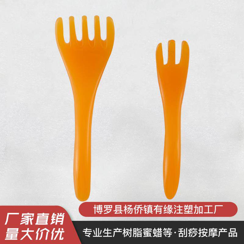 树脂五爪按摩点穴棒头部按摩刮痧棒大量供应院面部刮痧棒制定