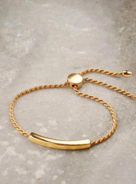 饰品手链钛钢情侣手链空心管手链女款刻字情侣手镯手链不掉色定制