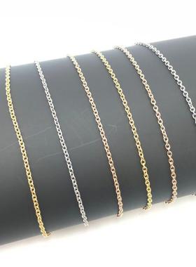 316L不锈钢香水精油吊坠盒子配链06O字链条 香薰相盒通用项链定制