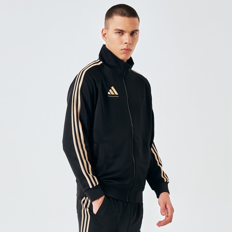 adidas阿迪达斯外套春秋季男女款运动休闲经典三条杠休闲立领夹克