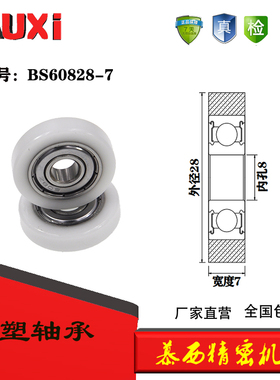 厂家直销包塑轴承滑轮耐磨静音BS60824-8