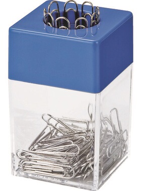 日本进口OP磁性口曲别针盒装110枚方便蓝色MD-2S-BU