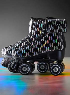 代购 Impala Rollerskates旱冰鞋黑色炫彩双排四轮轮滑鞋全新配色