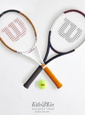 代购Kith x Wilson Pro Staff 97号威尔胜联名款网球拍限量款橙色