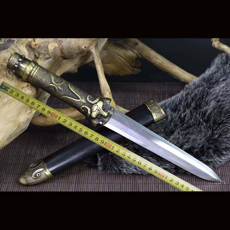 刀剑防身小短剑户外短刀小剑硬剑小刀宝剑兵器未开刃龙泉周匠虎匕