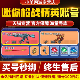 迷你枪战精英手游账号成品号满级全神化买号传说榜一永久号游戏号