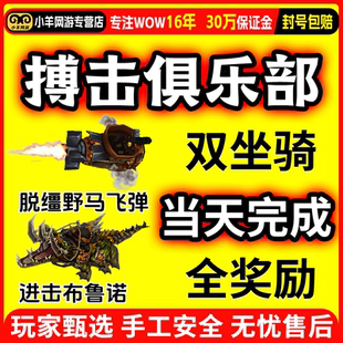 魔兽世界代练搏击俱乐部成就R1-R8坐骑诺野马脱缰飞弹进击的布鲁