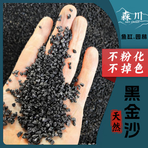 黑金沙黑沙子金刚砂鱼缸造景底砂
