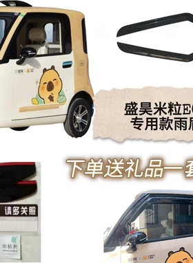 盛昊米粒E01pro新能源电动四轮车车窗雨眉