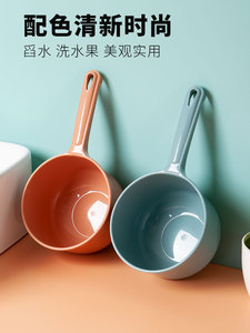 水勺厨房水瓢家用舀水塑料水漂创意长柄水舀子加厚浇花用透明