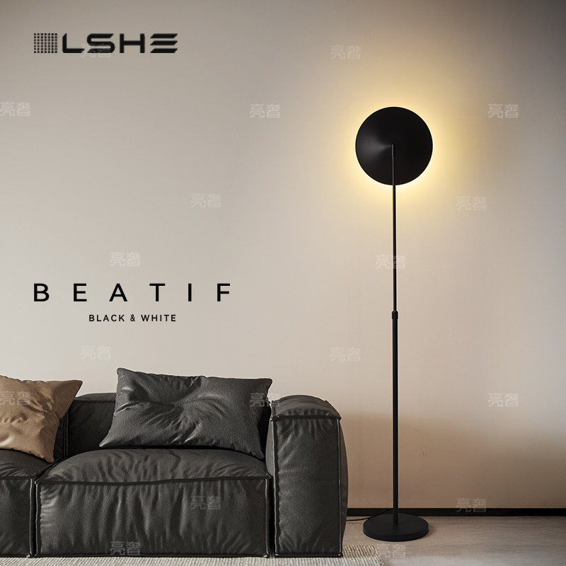 落地灯客厅简约北欧时尚创意超亮卧室床头灯轻奢风落地氛围小夜灯