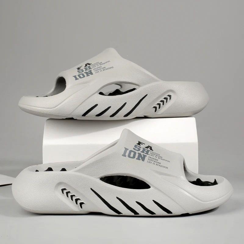 Summer Men Massage Slippers Indoor Outdoor Sandals Beach Cas