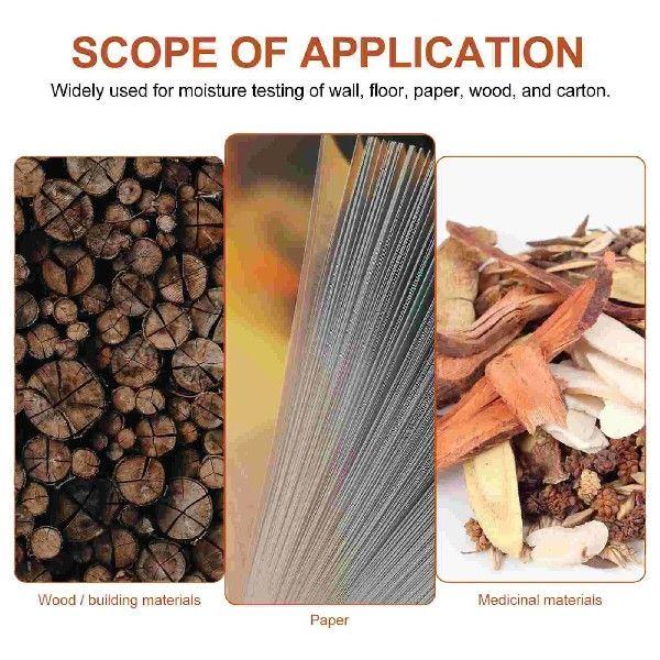 Moisture Tester LED Meter Wall Hygrometer Wood for Paper