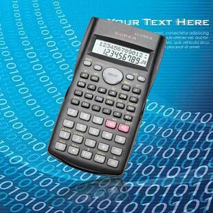Scientific Calculator with 240 Functions and 2-Line Screen M