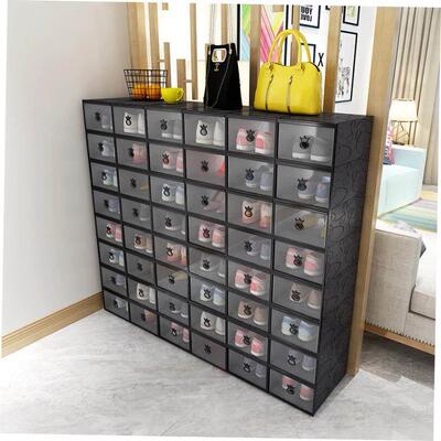 10pcs Plastic shoe box dustproof Shoes cabine drawer 鞋盒