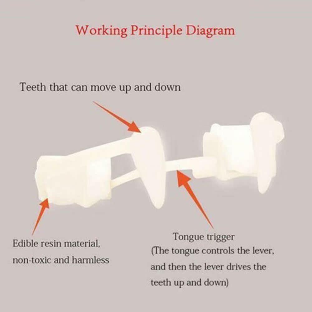 Halloween Retractable Fangs Masquerade Props Vampire Teeth