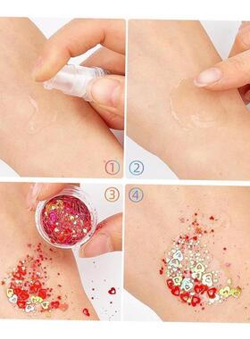 7Colors/Set Shinning Glitter Sequ Gel For Party Christmas DI