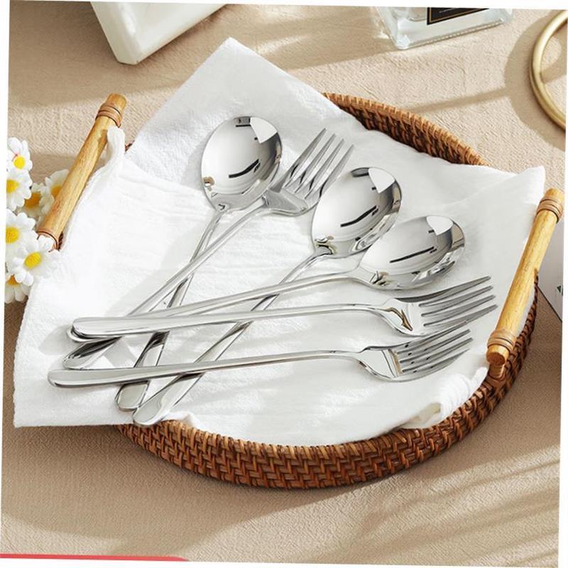 Cutlery Tableware spoon Forks Dinner Western Food set 勺叉
