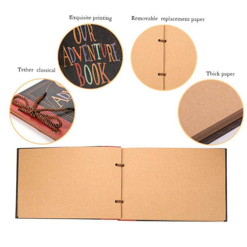 DIY Photo Album Travel Scrapbook Adventure Kraft Department