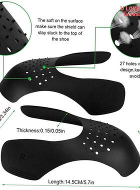 4Pcs Crease Protector Shoe Anti Crease Bending Crack Toe Cap