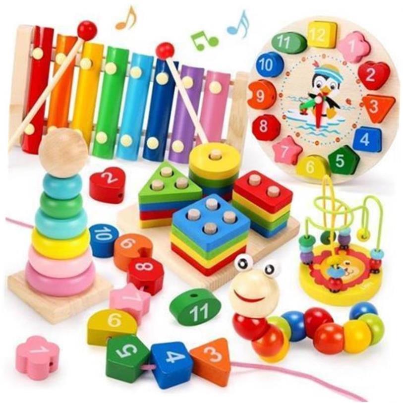 Montessori Educational Toys for Kids Wooden Baby Developmen