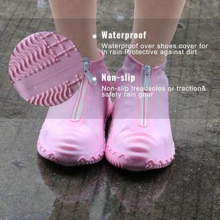 Silicone Shoe Cover New Boots Zipper Rain Unisex Waterproof