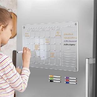 Clear Acrylic Fridge Magnet Sticker Calendar Board Planner