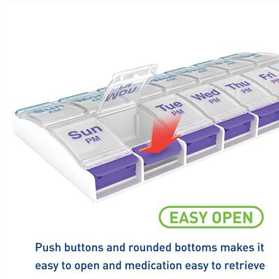 Pill Case Medicine Planner Daily Vitamin Organizer Weekly