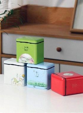 Tea Tin Canisters Tea Jar Storage Box Small Coffee Tea