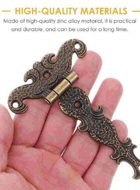 2 Pcs Hinge Bronze Hinges for Caskets Wooden Doors Metal