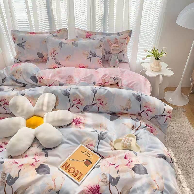 4pc bedsheet set bed sheet quilt blanket duvet cover sets