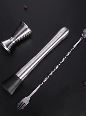 4 Pcs Cocktail Shaker Drink Making Tool Mixologist Barware