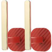 Strong Matching Adhesive 2Pcs Hooks Reusable Shower Curtain