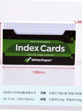 index cards writepaper 美式索引卡 memo紙 notes pad