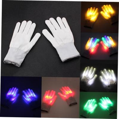 LED Gloves Neon Guantes Glowing Halloween Party Light Props1