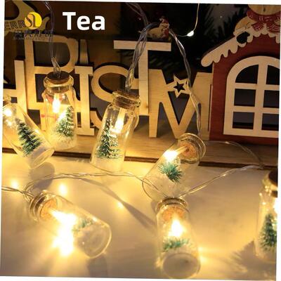 new Christmas tree light string LED glass ing bottle floatin