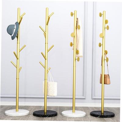 Big coat rack stand clothes holder hat hanger wooden cloth