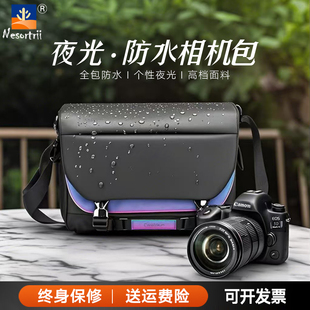 单反相机单肩摄影斜挎包专业适用富士尼康索尼A7M5佳能zv1高颜值