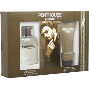 ICONIC; WASH SPRAY EDT PENTHOUSE SET 3.4 HAIR BODY